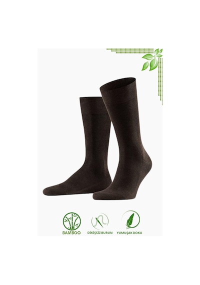 Kral Socks Bambu Erkek Soket Düz Uzun Klasik Yazlık Dikişsiz 3'lü Çorap Beyaz