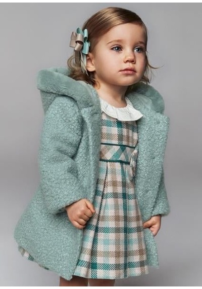 Andywawa Mayoral Kız Bebek Kürklü Mont Pembe 2478 Yeşil