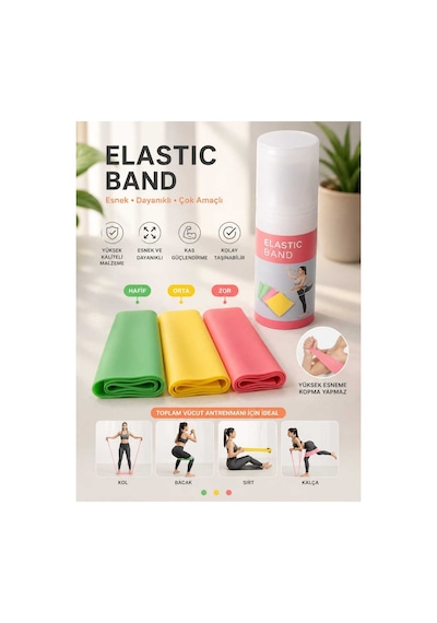 Yeşil Direnç Bandı Elastic Band