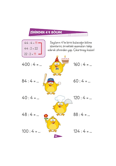 Çıkartmalı Zihinden Matematik-İlk Okul Eğlenceli Matematik- Limonkids
