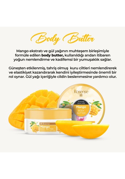 Rosense Body Butter Mango & Gül 150 Ml