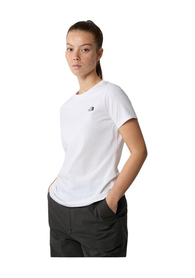 The North Face W S/s Simple Dome Slim Tee Kadın Beyaz T-shirt Beyaz