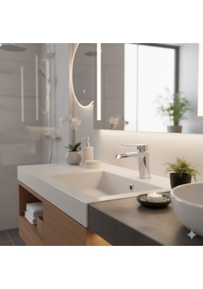 Krom Lavabo Bataryası, Modern Ve Şık Tasarım 12 Izgara