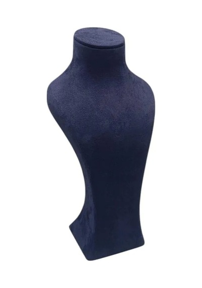 Yerli Üretim Lüx Model Sardunya Kumaş Lacivert Renk Boy 28cm Kolye Takı Sergileme Mankeni Çok Renkli