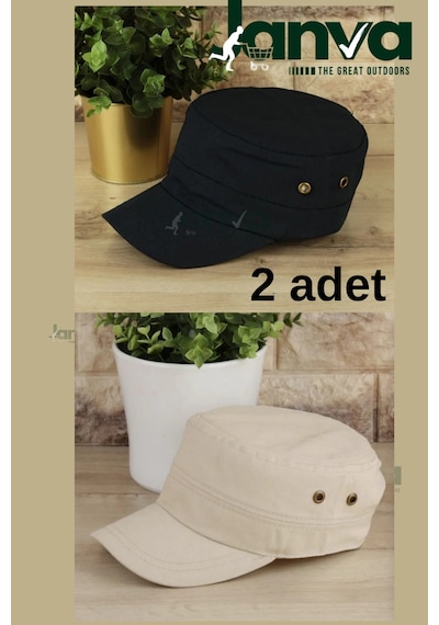 Kastro Şapka Kasket Outdoor Castro Kep Yazlık Avcı Sporcu Güneş Koruyucu Krem Ve Lacivert