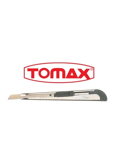 Tomax Metal İnce Maket Bıçağı Falçata 36 Adet / Kutulu