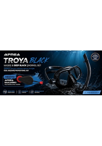 Troya Black Hunter Pack Balık Çağırıcı Siyah