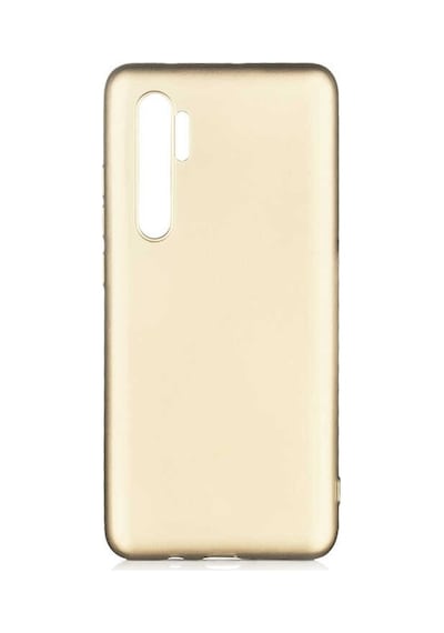 Noktaks - Xiaomi Uyumlu Xiaomi Mi Note 10 Lite - Kılıf Mat Renkli Esnek Premier Silikon Kapak - Gold