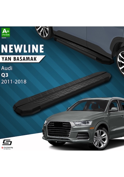 S-dizayn Audi Q3 8u Newline Siyah Yan Basamak 173 Cm 2011-2018