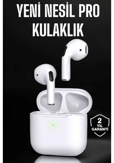Beyaz - 859 - Yeni Nesil Pro Bluetooth Kulaklık Yüksek Ses Kaliteli - Muratech - Anc Özelliği