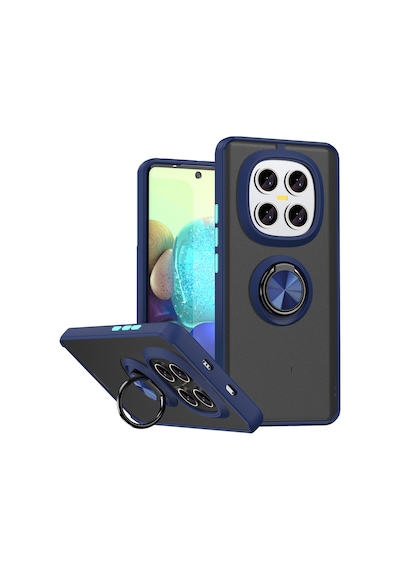 Muratech Newface Xiaomi Redmi Note 15 Pro 5g Montreal Yüzüklü Silikon Kapak - Lacivert