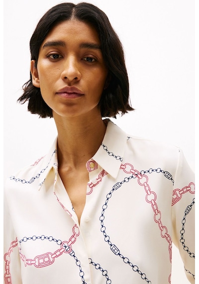 Tommy Hilfiger Kadın Gömlek ekru
