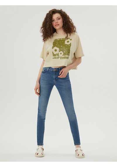 Nicole Skinny Fit Kadın Pantolon Mavi
