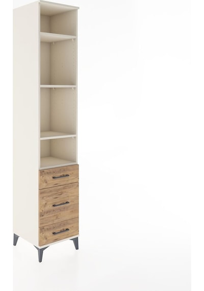 Hyperion Dolap 4 Raflı 3 Çekmeceli 44x44x221 Aytaşı-çam Aytaşı