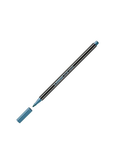 Pen 68 - Keçe Uçlu Boya Kalemi - Metalik Mavi