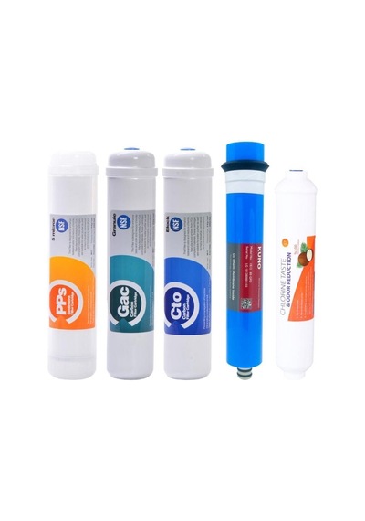 Kapalı Kasa Su Arıtma Cihazı 5 Li Inline Filtresi Seti 5 Aşamalı