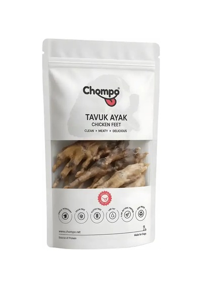 Chompo Tavuk Ayak 100% Doğal Katkısız Köpek Ödül Maması Mbt06