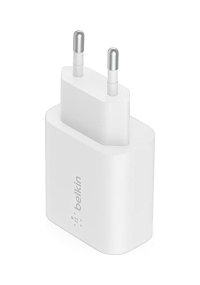 Belkin 25w Usb-c Pd Pps Şarj Adaptörü, Hızlı Şarj Özellikli, Beyaz