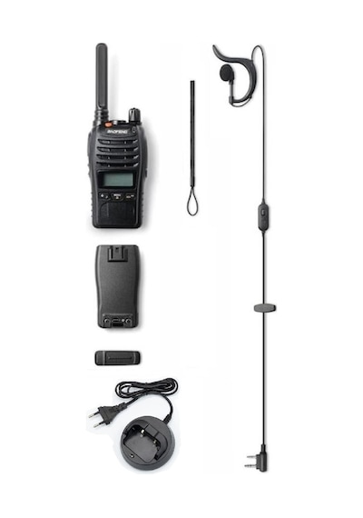 Baofeng E88 Ekranlı Pmr 446 El Telsizi Yeni Tasarım Type-c Şarjlı Kulaklık Dahil Set