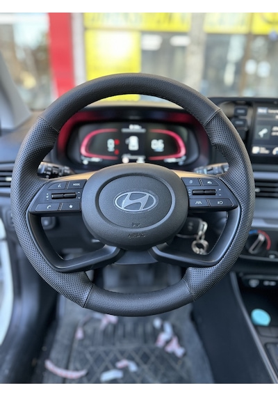 Hyundai Bayon 2020-2024 Araca Özel Direksiyon Kılıfı Manuel Araç