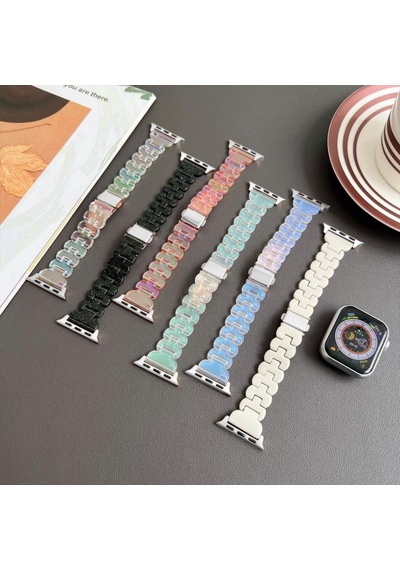 Apple Uyumlu Watch 10/11 42mm-38/40/41mm Kordon Taşlı Parlak İnce Flower Metal Bayanlar İçin Band 2/3/4/5/6/se/7/8/9