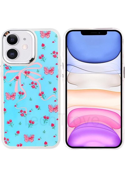 Apple Uyumlu iPhone 11 Kılıf Desenli Tasarımlı Elde Kaymayan Soft Kapak