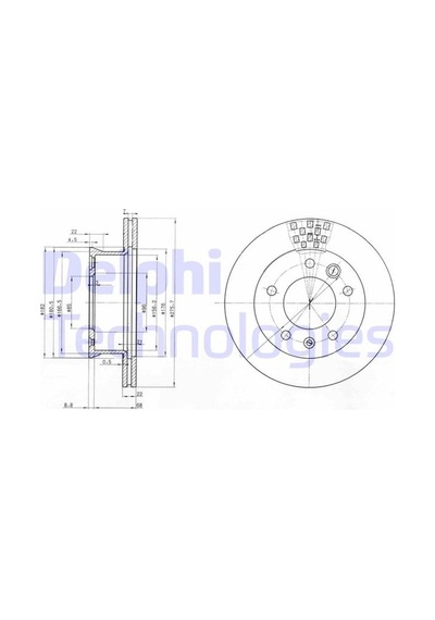 Delphı Bg3236 Fren Diski Ön Mercedes Sprınter B901 B904 . Vw Lt 28-35-46 A9024210612-2d0407617 1 Takım -ıdır