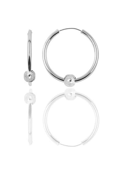 Gümüş 12 Mm Mini Sade Toplu Halka Küpe