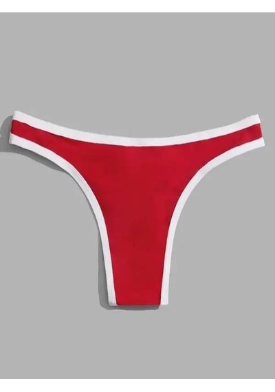 COjans Erkek Biyeli Kırmızı Brazillian Slip Çok Renkli