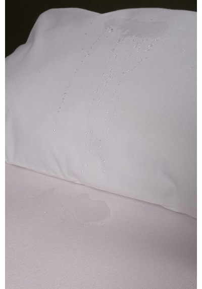 Lefkoşa Serisi Çift Kişilik Sıvıgeçirmez Yatak Koruyucu Fitted Alez 150x200+25cm Beyaz