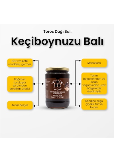 Toros Dağı Keçiboynuzu Balı 860 Gr