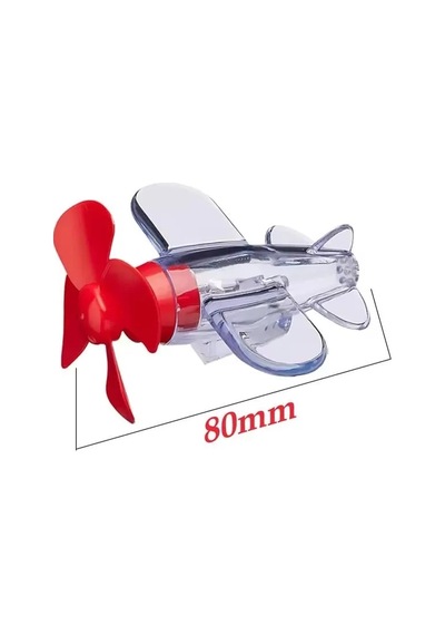 Hubrendy Sh Sunup Sn-26786 Led Işıklı Motosiklet Süs Uçağı Pilsiz Çalışan, Kırmızı-mavi Işık Efektli