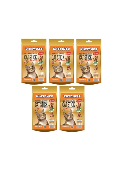 Catmozz Stick Kediler İçin Tavuklu Ödül Çubuğu 5 x 10'lu
