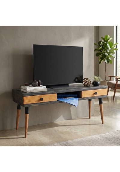 Mobenta Modest Tv: İskandinav Masif Tv Ünitesi 2 Çekmeceli 1 Raflı - 175 An-tk Antrasit-ahşap Mobenta Modest Tv: İskandinav Masif Tv Ünitesi 2 Çekmeceli 1 Raflı - 175 An-tk Antrasit-ahşap