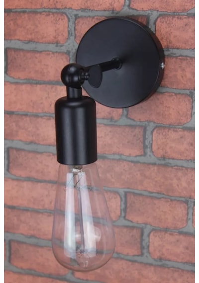 Mylights Retro Rust,K Mafsalı Aplik Duvar Lambası Gece Lambası M Diğer