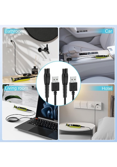 Braun Serisi 7 9 3 5 1 Vb. İçin Evrensel Tıraş Makinesi Usb Şarj Kablosu Elektrikli Tıraş Makinesi Epilatör Saç Kesme Makineleri 5v Yedek Güç Adaptörü Kablosu