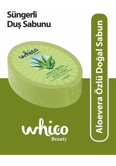 Aloevera Özlü Doğal Süngerli Sabun 130g- Diğer