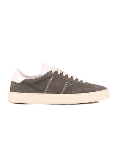 Shoetyle - Yeşil Hakiki Süet Bağcıklı Erkek Sneaker 666-3071-1249