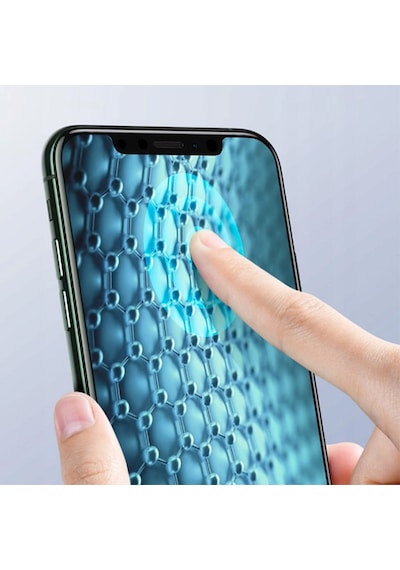 Baseus 0.25Mm Apple Uyumlu   iPhone 11 Pro- Xs-X 3D Curved Full Kaplama Kırılma Siyah