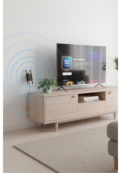 300 Mbps Wifi Sinyal Güçlendirici Siyah Router Kablosuz Ağ Genişletici Cihaz