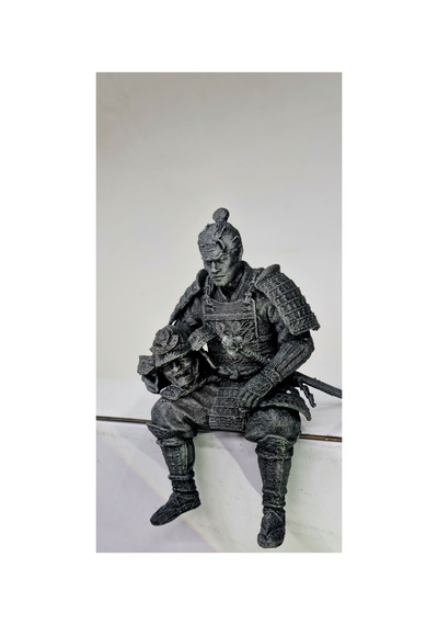 Oturan Samuray 10 Cm Figür