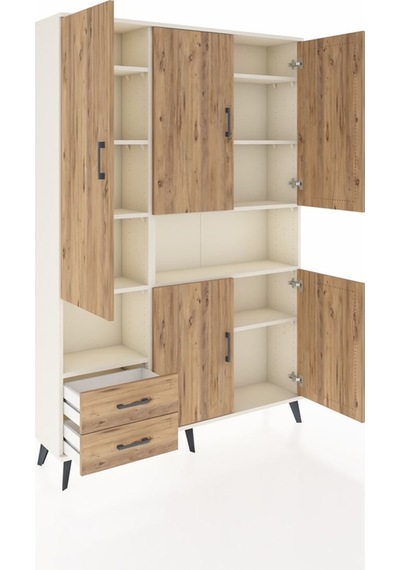 Arges Dolap 10 Raflı 2 Çekmeceli 5 Kapaklı 132x30x195 Aytaşı-çam/çam Atlas Çam/atlas Çam Arges Dolap 10 Raflı 2 Çekmeceli 5 Kapaklı 132x30x195 Aytaşı-çam/çam Atlas Çam/atlas Çam