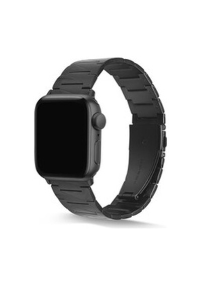 Apple Watch Uyumlu 38mm Krd-48 Metal Kordon - Siyah