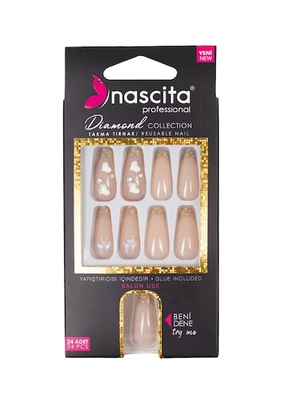 Nascita Diamond Taşlı Takma Tırnak 24'lü Set Nasnaıl00255