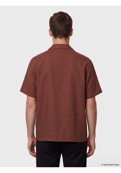 Lcw Vision Turuncu Regular Fit Dokulu Erkek Gömlek