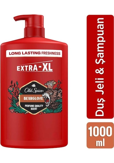 Old Spice Bearglove 3ın1 Erkek Duş Jeli Ve Şampuan 1000 Ml Xxl Fresh