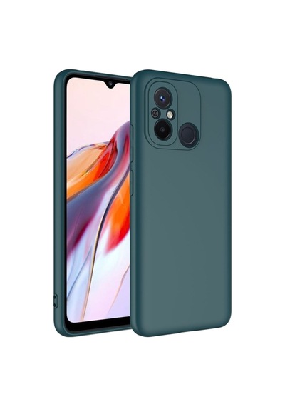 Xiaomi Redmi 12c Kılıf Zore Mara Lansman Kapak Koyu Yeşil