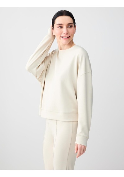Jimmy Key Jimmy Key Taş Uzun Kollu Bisiklet Yaka Modal Örme Sweatshirt 5ww235403928