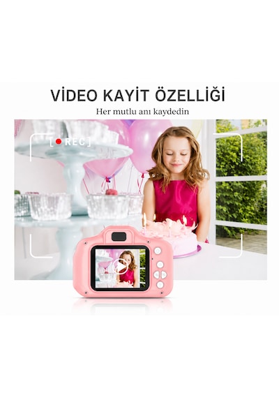 Çocuk Fotoğraf Makinesi + Şifreli Kumbara Seti Eğitici Oyuncak  Kamera Ve Para Kasası