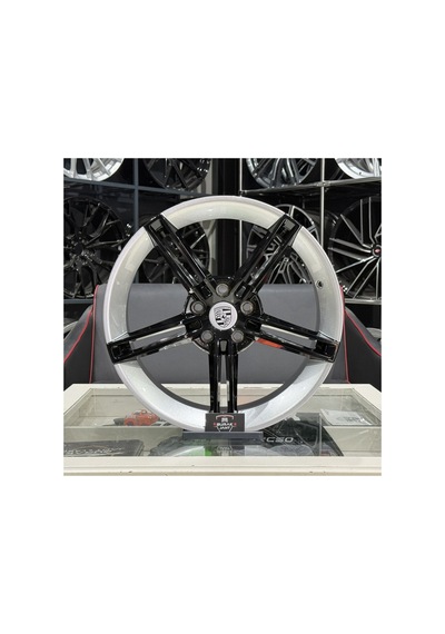 18 İnç 5x112 Vw Seat Skoda Audi Uyumlu Porsche Taycan Silver Black Jant Modeli 4adet